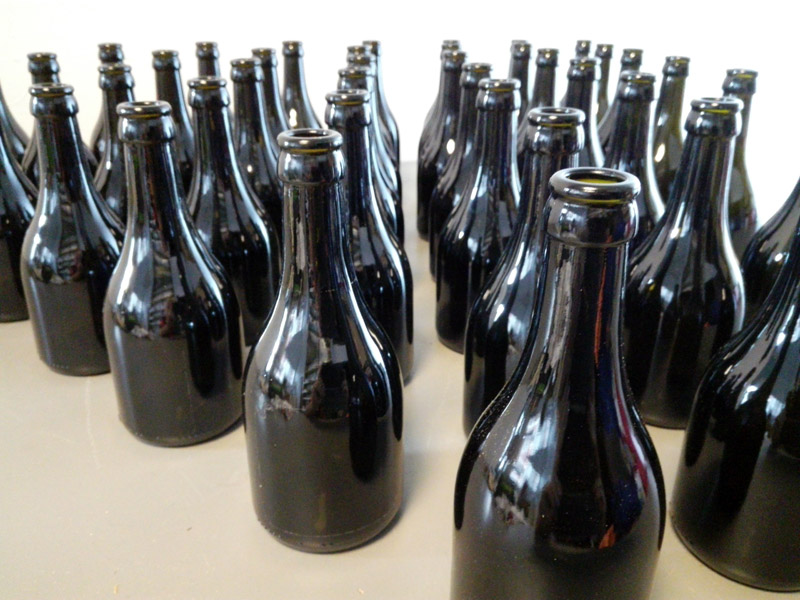 botella cerveza cristal marron alt 19 o7_6 43u